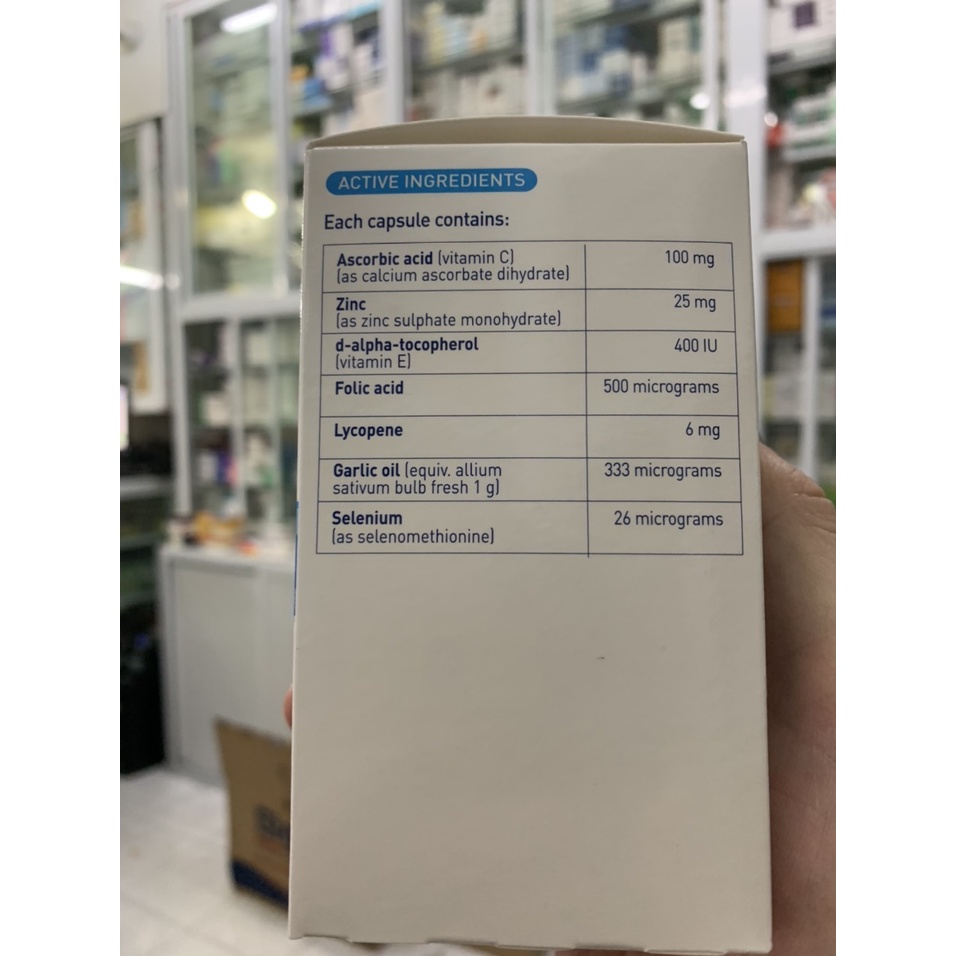 Viên uống Menevit- Viamin cho nam giới 30 viên của Úc, tăng chất lượng, số lượng tinh trùng