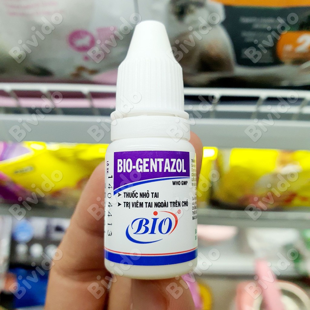 Dung dịch nhỏ tai Bio-Gentazol cho chó ngừa viêm tai chai 10ml - Bivido