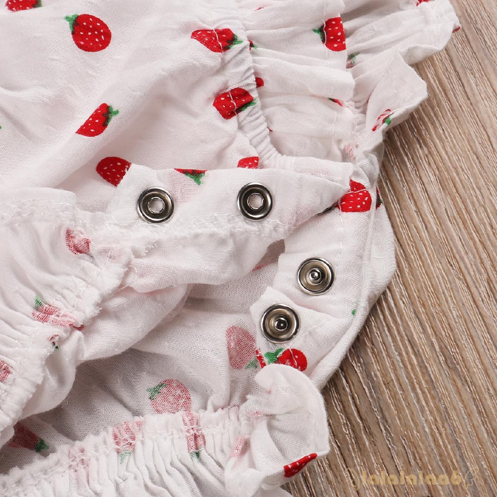 Jumpsuit Họa Tiết Quả Dứa / Quả Dứa / Dâu Tây Cho Bé Gái