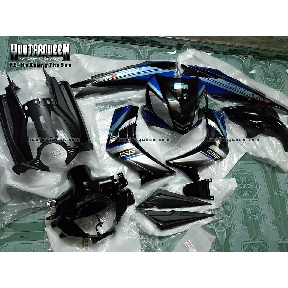 Tem xe Exciter 2009 đẹp - Tem Spark Z, Chất liệu crom - Kéo qua để xem thêm mẫu tem - Tùy chỉnh theo yêu cầu