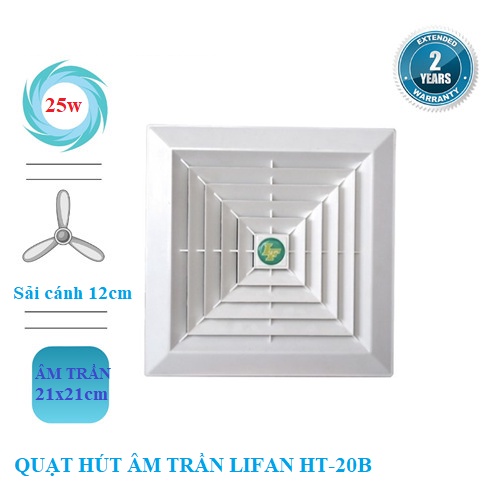 Quạt hút trần hiệu Lifan HT-20B