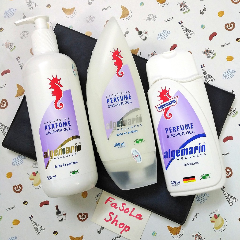Sữa tắm cá ngựa ALGEMARIN 300ml/500ml Đức 🇩🇪 hải mã, hương nước hoa, chai nhọn, chai vòi, chai vuông