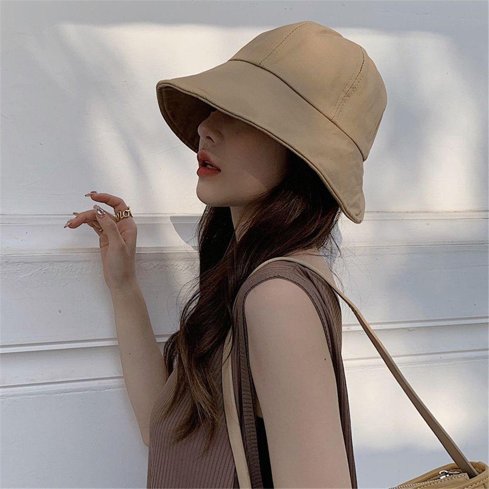Mũ Bucket Chất Liệu Cotton Mềm Mại Có Thể Gấp Gọn Tiện Lợi
