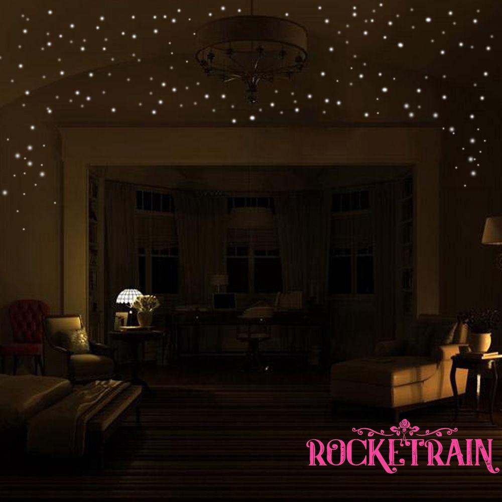 Set 40 miếng dán tường dạ quang hình ngôi sao