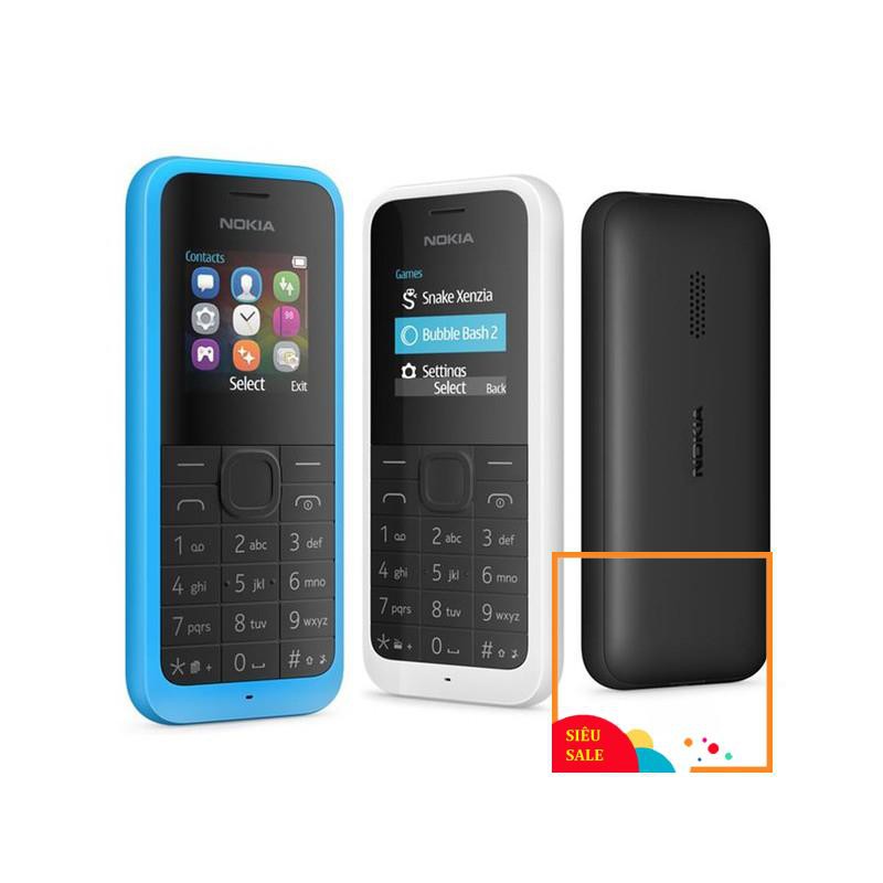 Điện Thoại Nokia 105 Bản 2 Sim Zin Chính Hãng kèm pin sạc