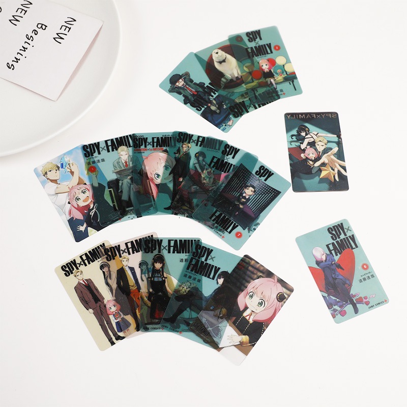 1 Tấm Thẻ Bài Anime SPY×FAMILY Anya Yor Forger Twilight Pvc Trong Suốt