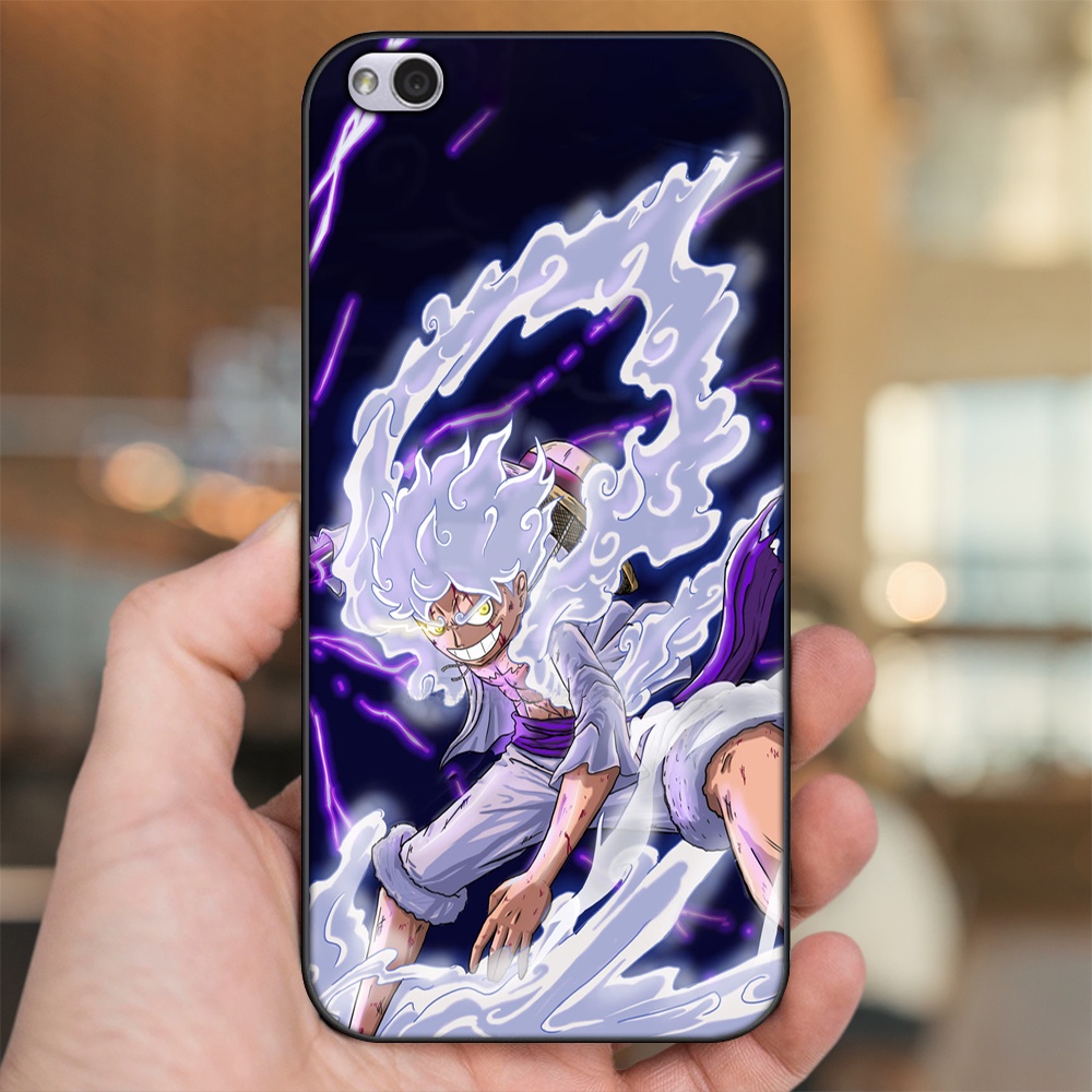 Ốp lưng Xiaomi Redmi 5A viền đen in hình Luffy One Piece