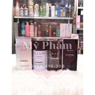 75G PHÁP) Lăn Khử Mùi Nước Hoa Nam Chanel Cao Cấp