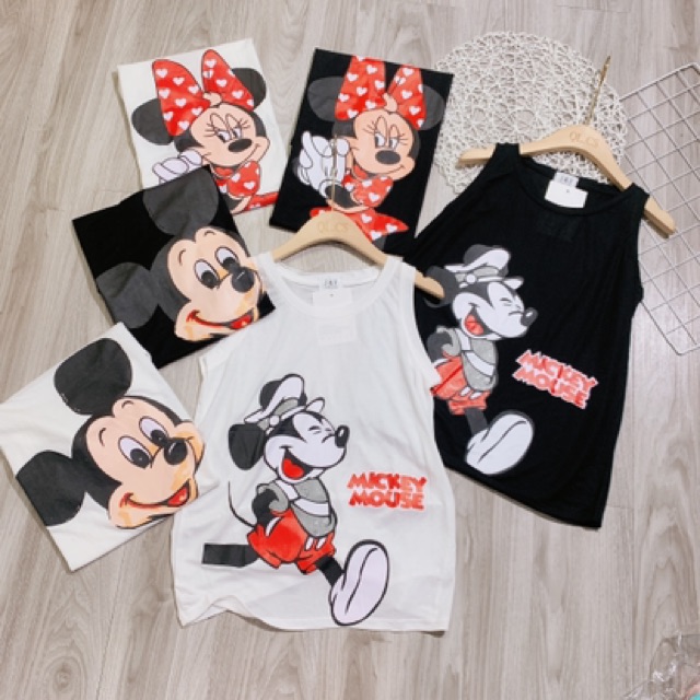 [Mã WARN10 giảm 10k đơn 99k] BÁN SỈ ÁO PHÔNG SÁT NÁCH MICKY 2 MÀU ĐEN TRẮNG | BigBuy360 - bigbuy360.vn