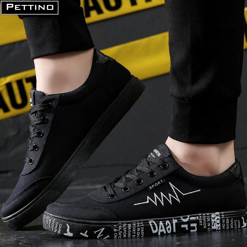 Giày thể thao nam, đế chữ, nhịp tim thời trang vải thoáng khí PETTINO - PZS02
