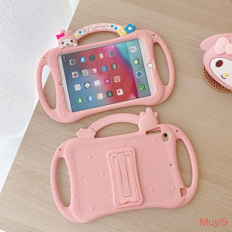 Bao Da Máy Tính Bảng In Hoạt Hình Melody Đáng Yêu Cho Ipad 2018 Mini1/ 2/ 3/ 4/ 5 6/