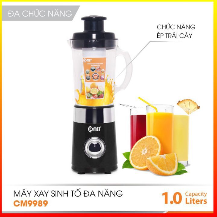 Máy xay sinh tố 7 cối nhựa kháng vỡ COMET - CM9989