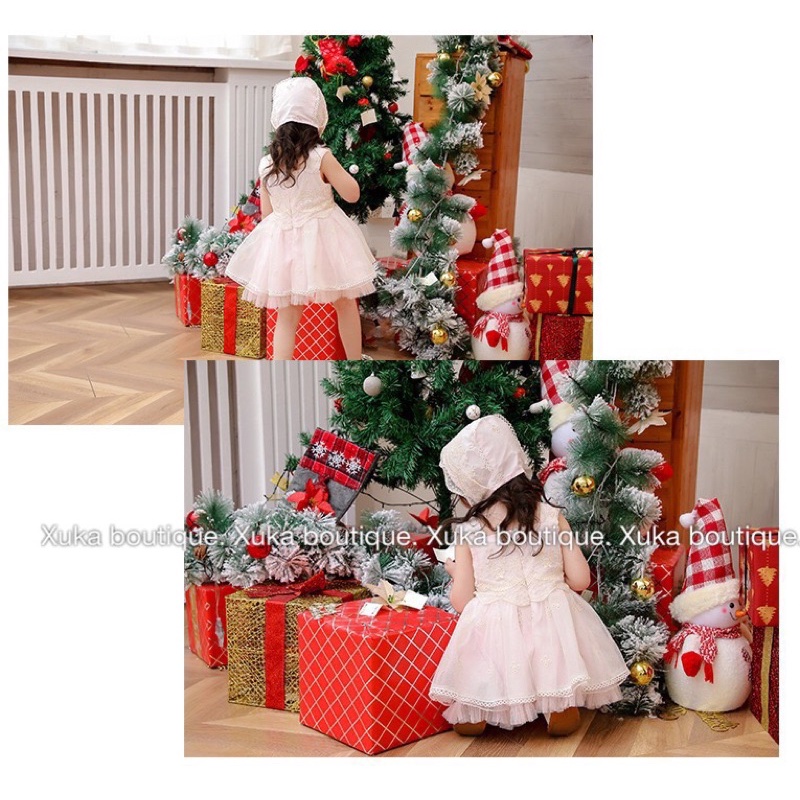 Váy Công Chúa Style Tây Ban Nha Cao Cấp Mẫu Mới 2022 Váy Lolita Ren Lưới Mùa Hè Cho Bé Gái (Kèm Mũ + Quần Trong)