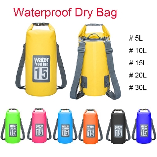 Túi khô chống thấm nước ngoài trời túi bảo quản ba lô bơi canoe kayak bè du lịch 5l 10l 15l 20l 30l