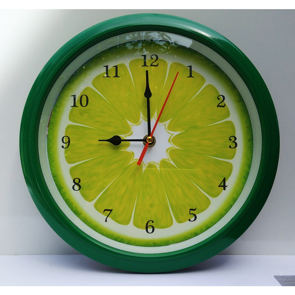 Đồng hồ treo tường quả cam xanh