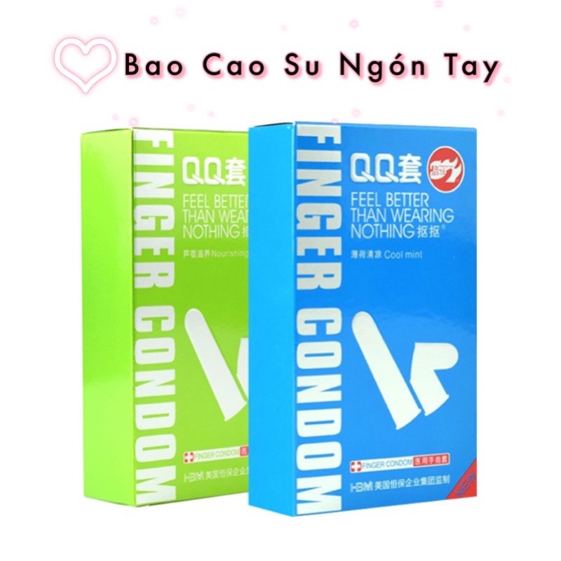 Bao Cao Su Ngón Tay QQ Nam / Nữ Đều Dùng Được