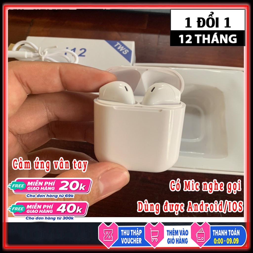 Tai Nghe Bluetooth I7S,i11,i12 (Loại tốt) tai nghe không Dây Kết Nối Bluetooth Nghe gọi cảm ứng | BigBuy360 - bigbuy360.vn