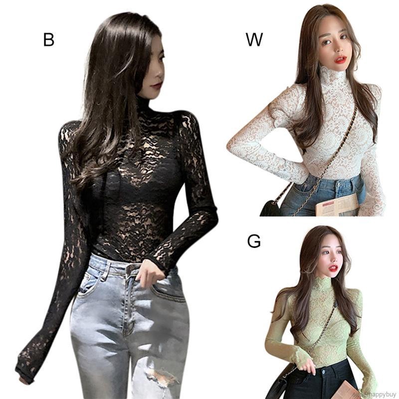 Áo nữ tay dài phối ren phong cách gợi cảm và hợp thời trang | BigBuy360 - bigbuy360.vn