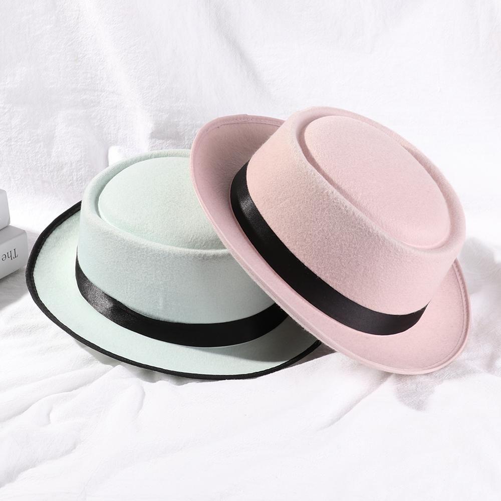 YVE Mũ Cao Bồi Bằng Len Vành Rộng Phong Cách Vintage Dành Cho Nam Nữ