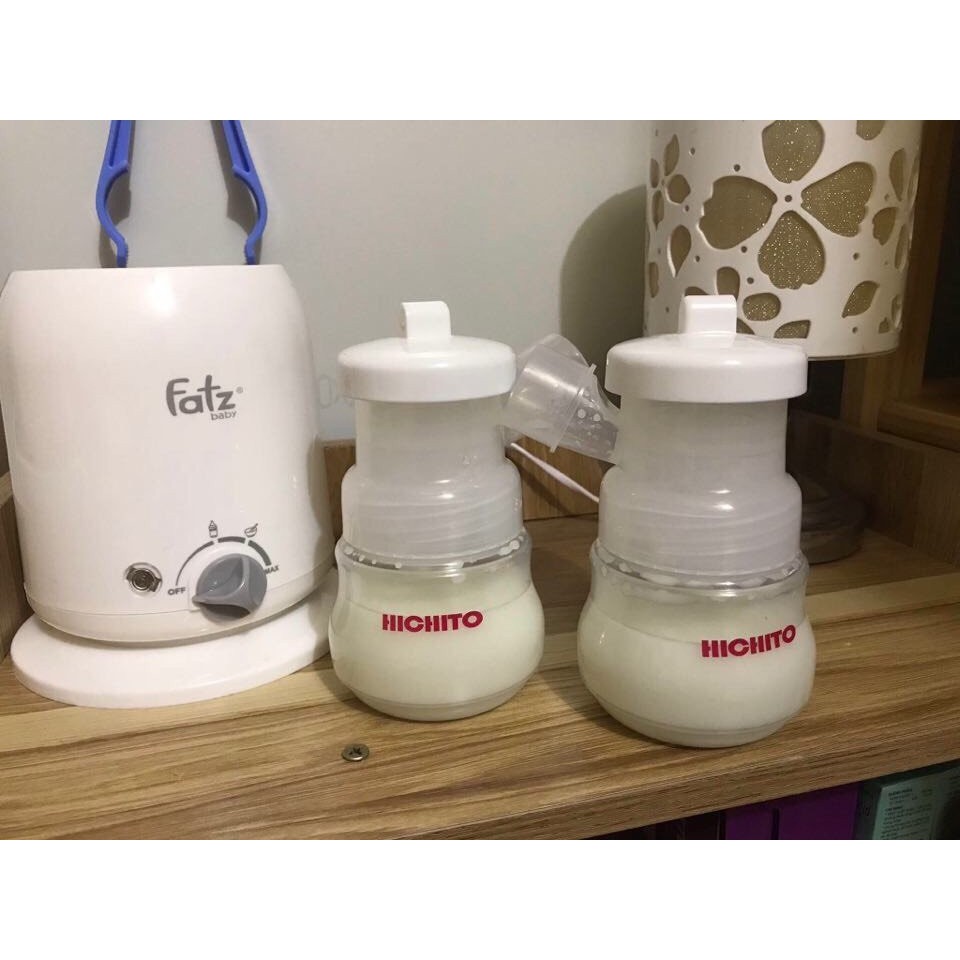 Máy hút sữa điện đôi HICHITO có tích pin sạc, 3 chế độ tặng bộ cọ rửa bình sữa [BH 12 tháng]
