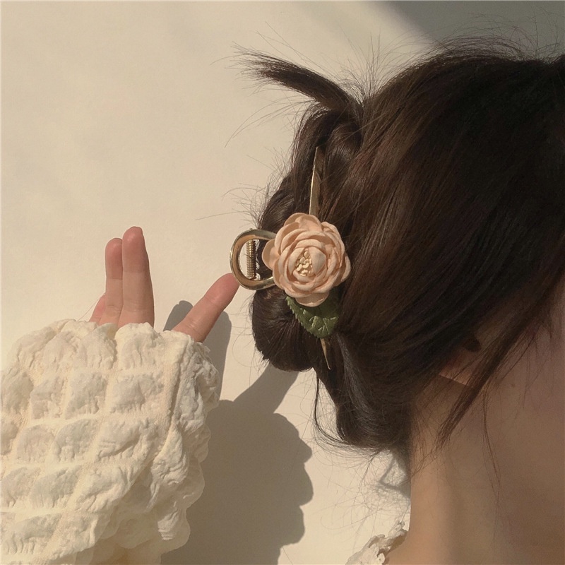 Kẹp Tóc Hình Cá Mập Cỡ Lớn 2022 Thời Trang Pháp Sang Trọng Dành Cho Nữ