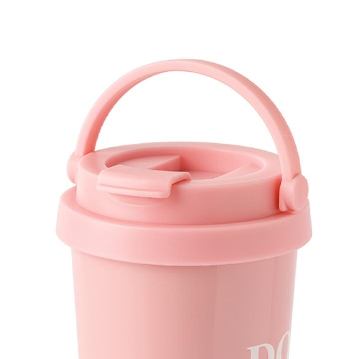Bình Đựng Nước Tumbler ARTBOX Hàn Quốc Có Tay Cầm Màu Hồng Chất Liệu Thép Không Gỉ