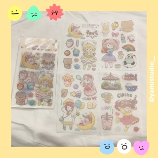 Set hình dán sticker decal 4 tấm