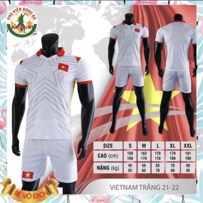 Bộ quần áo bóng đá đội tuyển Việt Nam mẫu mới 2021 - 2022 Đẹp