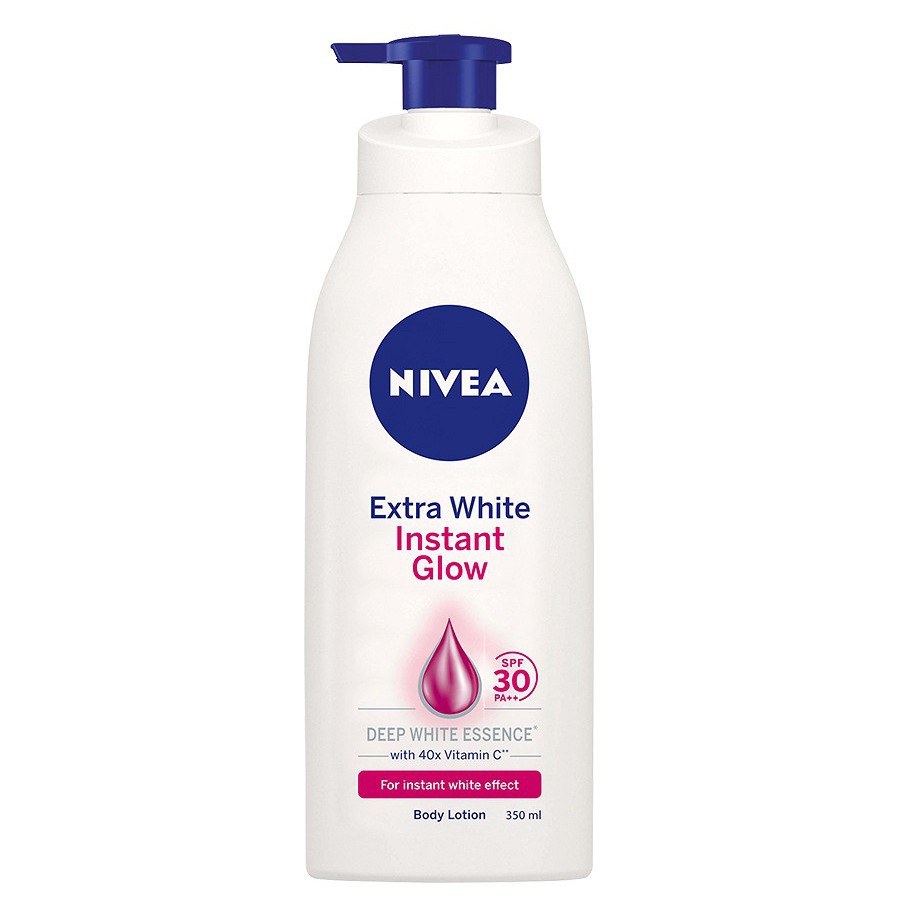 Dưỡng Thể Trắng Da chống nắng & chứa vitamin C NIVEA Extra White Instant Glow SPF30 350ml (Thái Lan)