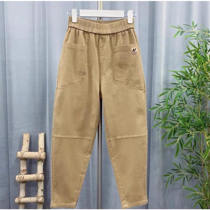 Quần Kaki Nữ Cạp Chun ✔ Phong Cách Trẻ Trung Sành Điệu Mẫu mới-mã Kaki