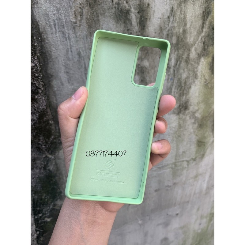 Ốp lưng dẻo màu cho Samsung Note 20/ Note 20 Ultra hiệu kT Desing chống bán bẩn