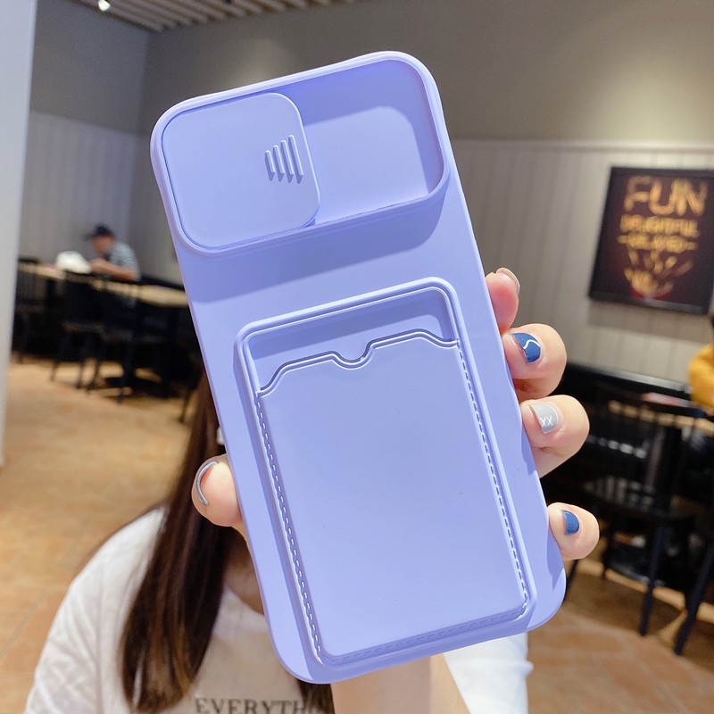Ốp điện thoại bảo vệ camera có ngăn thẻ cho Iphone 12 Pro Max 12 7 8 Plus Xs Max 11 Pro Max | BigBuy360 - bigbuy360.vn