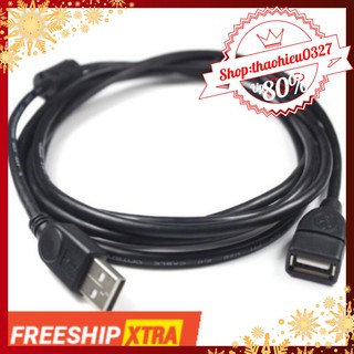 Dây nối dài usb xanh chống nhiễu 1,5m 3m ,5m đen