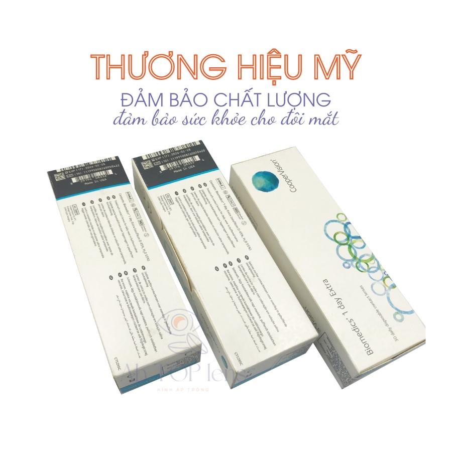 Kính áp tròng Mỹ cận thị dùng 1 ngày không màu BIOMEDICS 1DAY EXTRA
