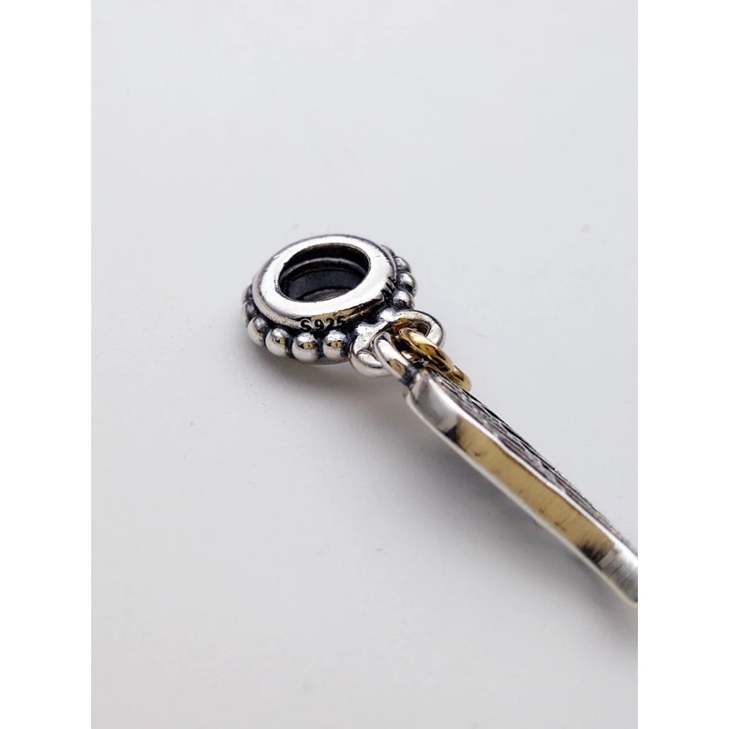 charm pan treo cánh tim bạc s925 cao cấp