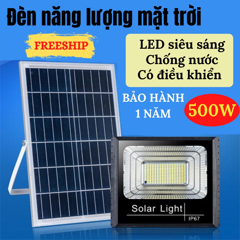 Đèn pha năng lượng mặt trời siêu sáng, chống nước, đèn năng lượng mặt trời NANALI STORE