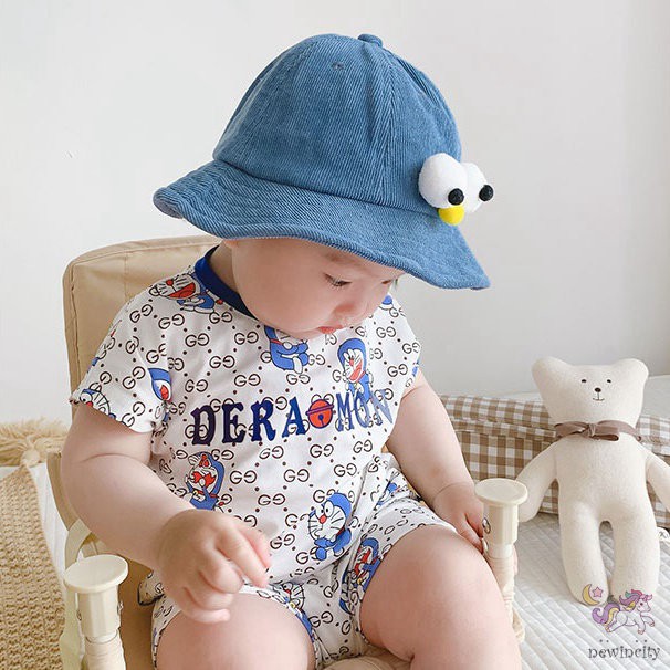 Áo liền quần vải cotton họa tiết hoạt hình phong cách mùa thu thời trang Hàn Quốc sành điệu cho bé