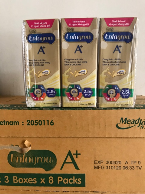 Combo 24 Hộp Sữa Enfagrow A+4 360 Brain Plus Vanilla Pha Sẵn (180ml/Hộp) - Cho Trẻ 2 Tuổi Trở Lên