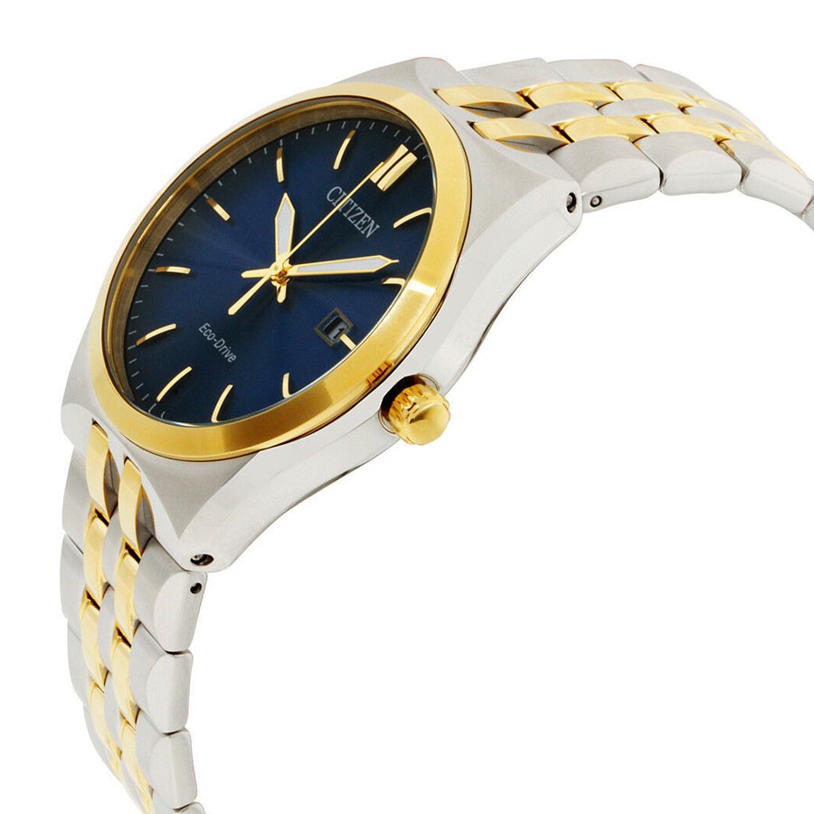 Đồng Hồ Đôi Citizen Dây Kim Loại Eco-drive BM7334-66L (Nam) EW2294-61L (Nữ) - Mặt Xanh