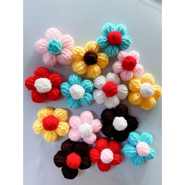 Hoa trang trí bằng len | BigBuy360 - bigbuy360.vn