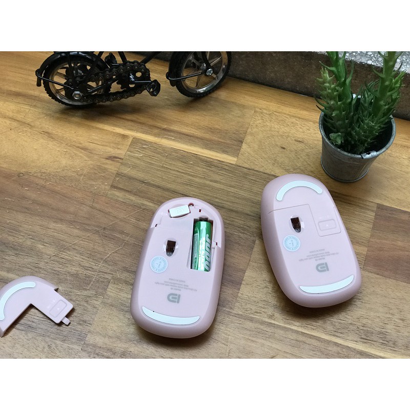 Chuột không dây Chính Hãng Forter V8 hồng