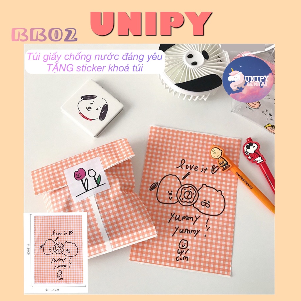 Túi Giấy Đựng Quà | Kèm Sticker Khóa Túi BB02