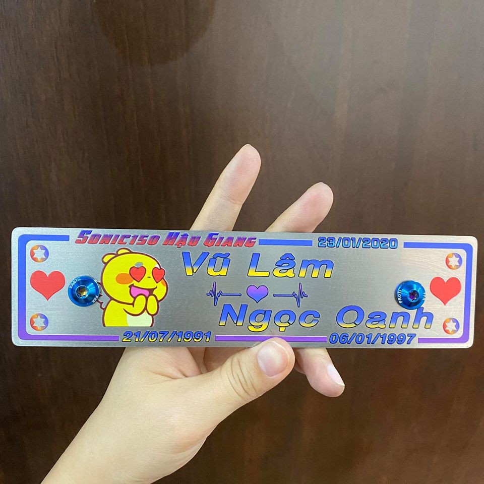 Bảng tên xe AB - WAVE - VARIO - WINNER - Thiết kế theo yêu cầu