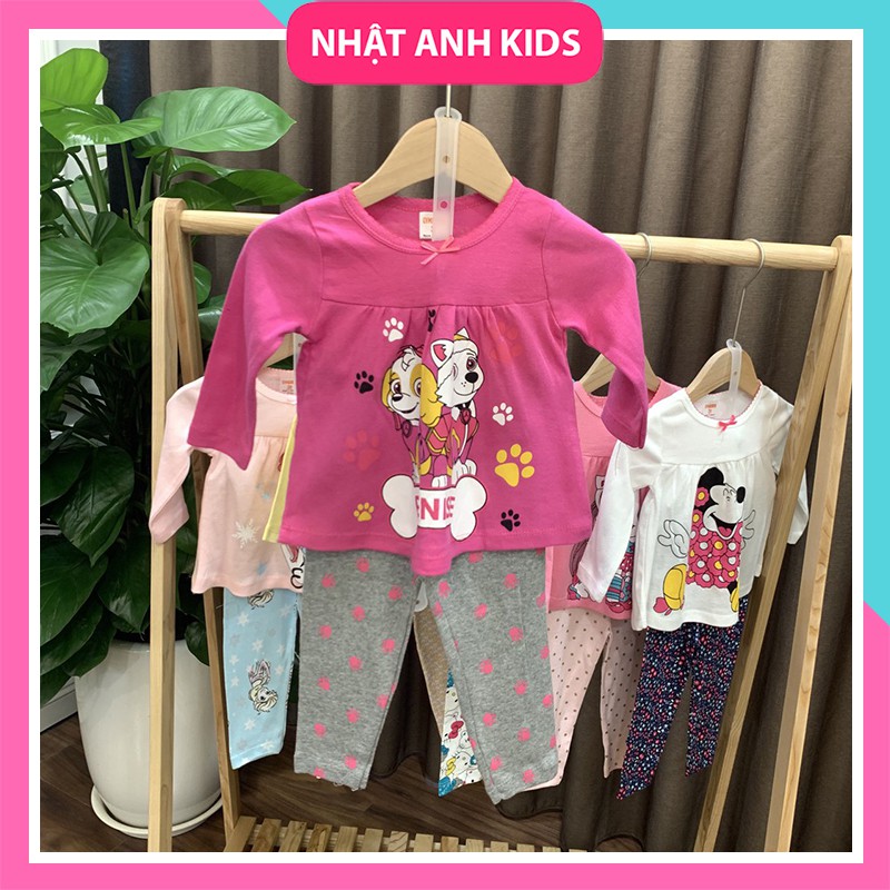 [XẢ KHO 3 NGÀY] Bộ thun dài tay GYMBOREE XUẤT DƯ, áo váy cực xinh cho nàng công chúa nhỏ (8-20kg)