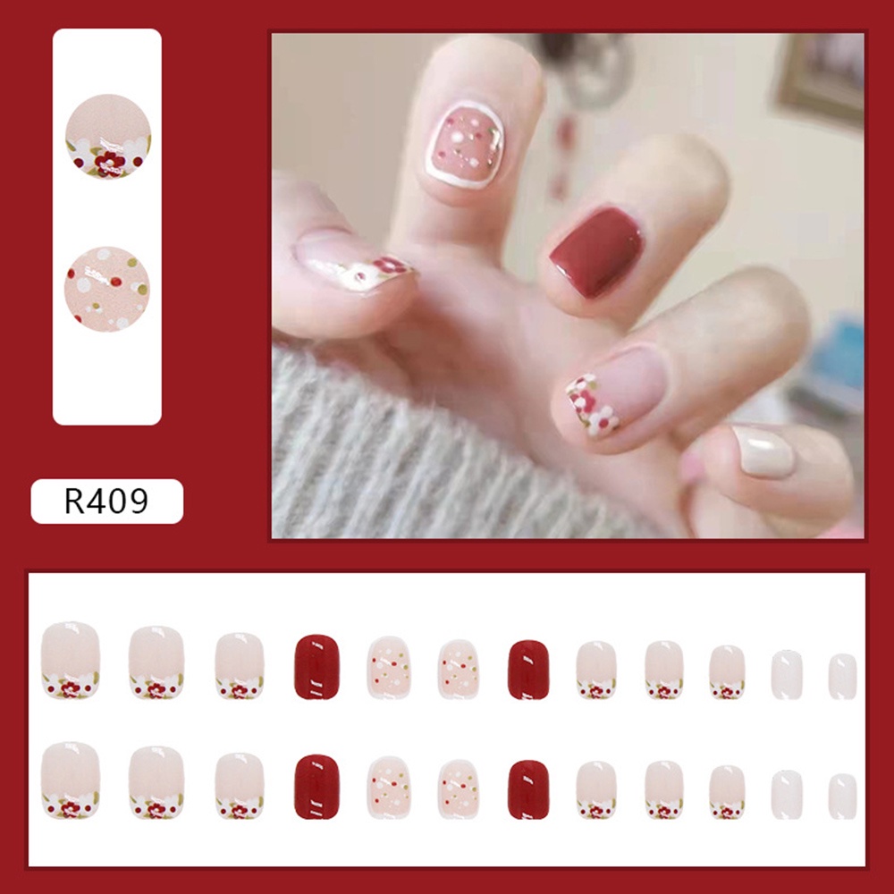 Set 24 Móng Tay Giả Thời Trang Nữ