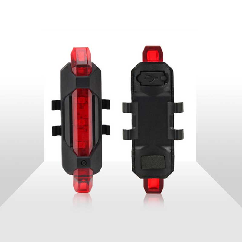 Bicycle Light LED Taillight Waterproof Rear Tail Safety Warning Cycling Light USB Rechargeable Light Mountain Bike Light