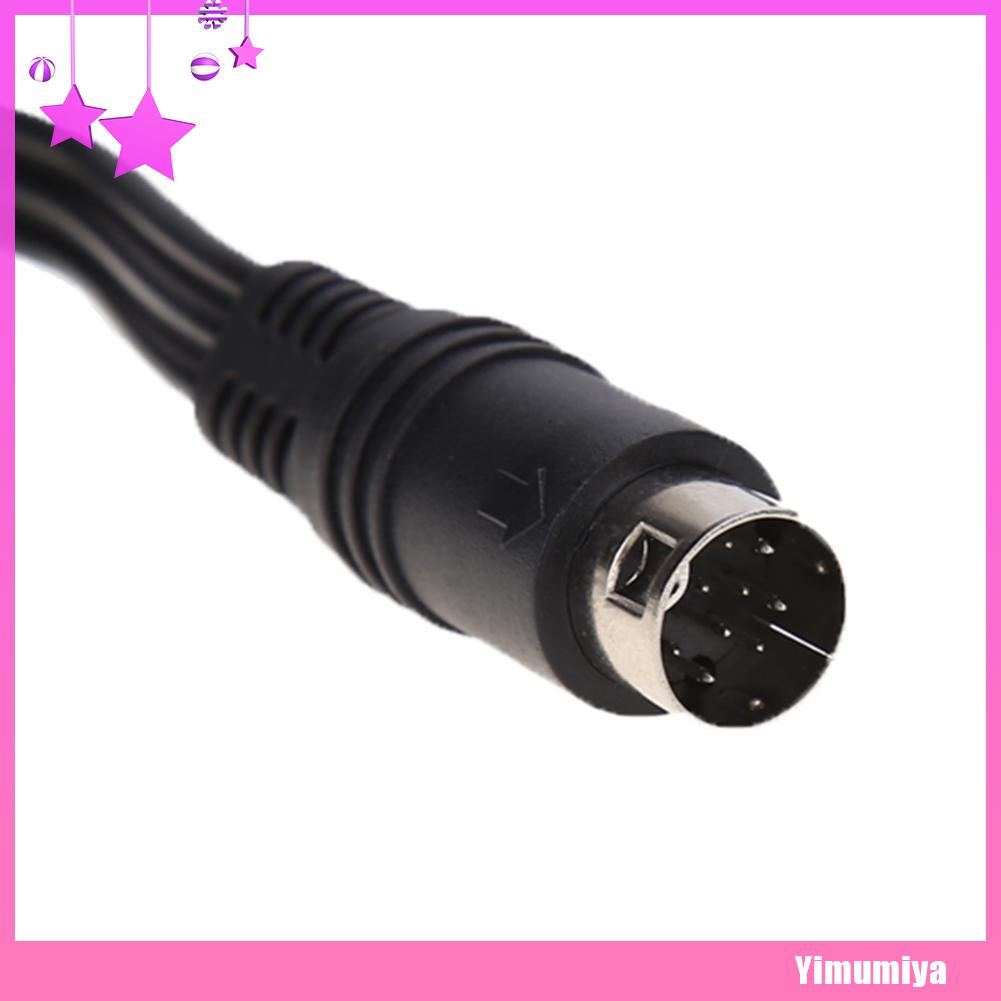 Cáp âm thanh/ video AV dài 1.8 m 3 RCA 9 chấu cho Sega Genesis 2/3