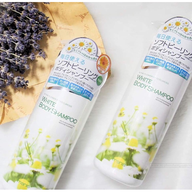 Sữa tắm trắng da Manis White Body Shampoo 450 ml