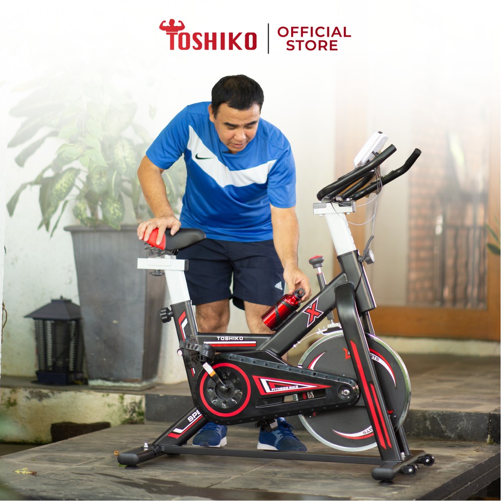 Xe đạp tập thể dục thể thao, gym, fitness tại nhà Toshiko X8 bảo hành 3 năm giúp tăng cơ giảm mỡ hiệu quả