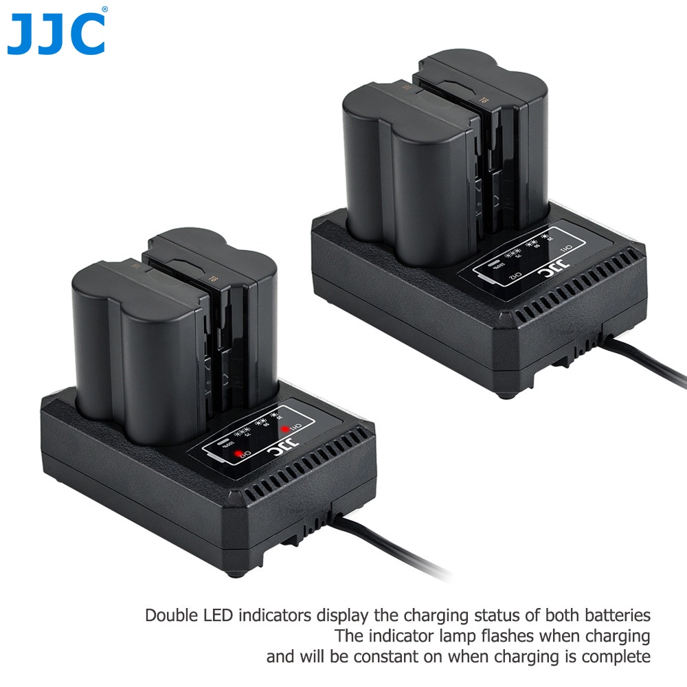 JJC Bộ Sạc Pin USB Hai Khe Cho Pin NP-W235 Của Máy Ảnh Fujifilm X-T5 X-T4 X-H2 GFX50S II GFX100S XT5 XT4 XH2 , Thay Thế Cho Bộ Sạc Pin BC-W235